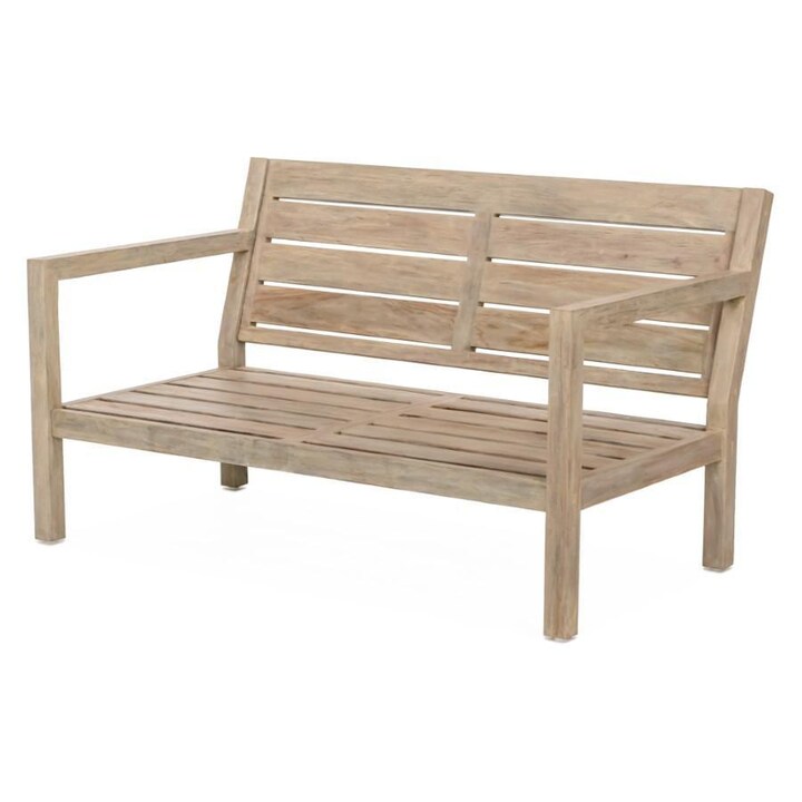 Signature Sabine Landing Brushed Teak Patio Loveseat