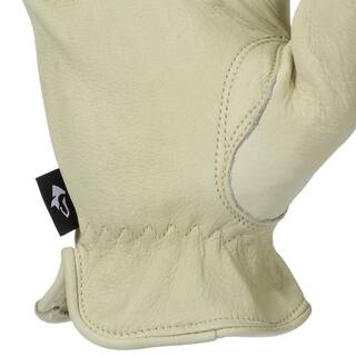 Husky Large Grain Cowhide Water Resistant Leather Work Glove HK86009-LCC6