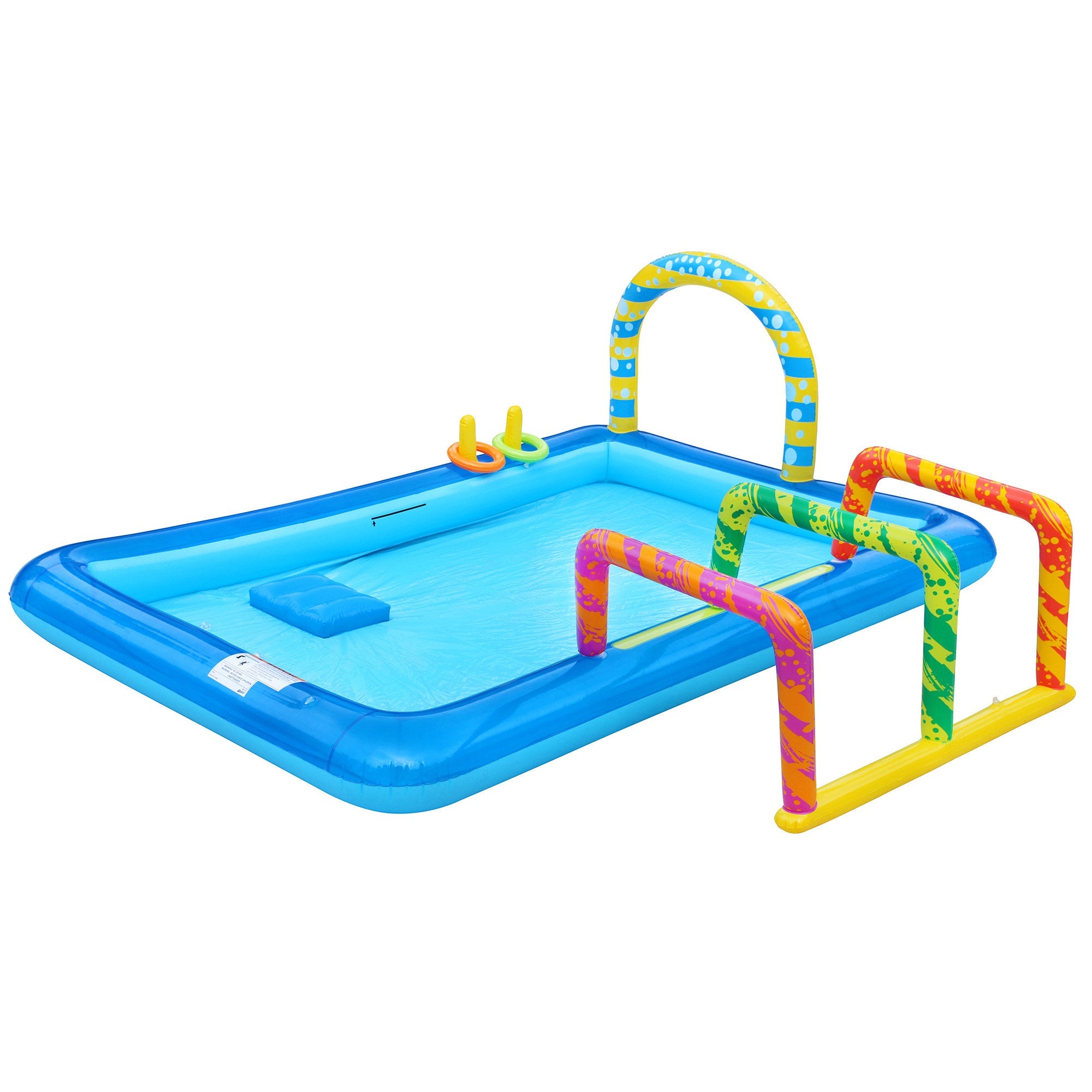 Banzai Obstacle Course Activity Pool w/ Sprinklers