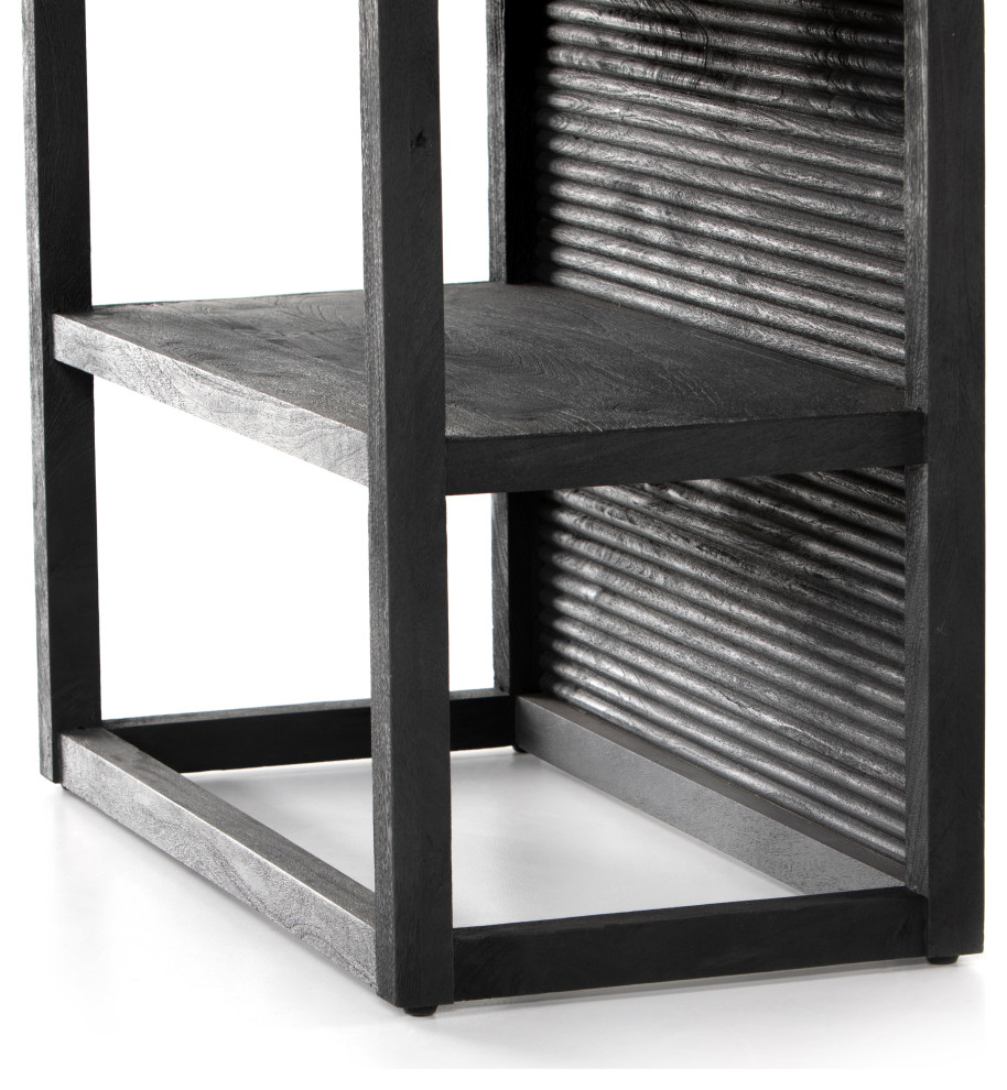 Lorne Bookshelf  Dark Reeded Totem   Transitional   Bookcases   by Four Hands  Houzz