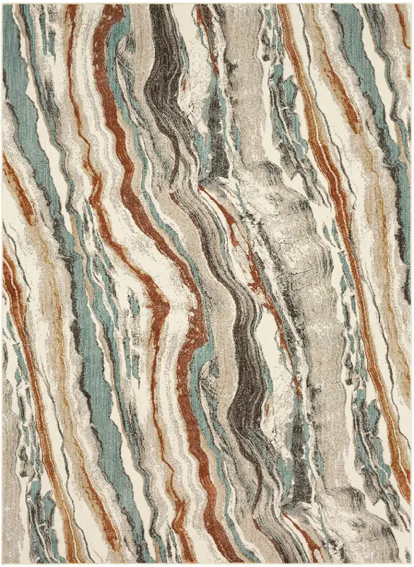 Soiree 5 x 8 Pearl River Alabaster Area Rug