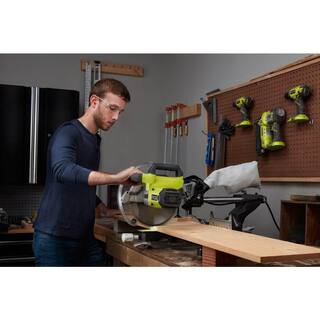 RYOBI 15 Amp 10 in. Corded Sliding Compound Miter Saw and Universal Miter Saw QUICKSTAND TSS103-A18MS01G