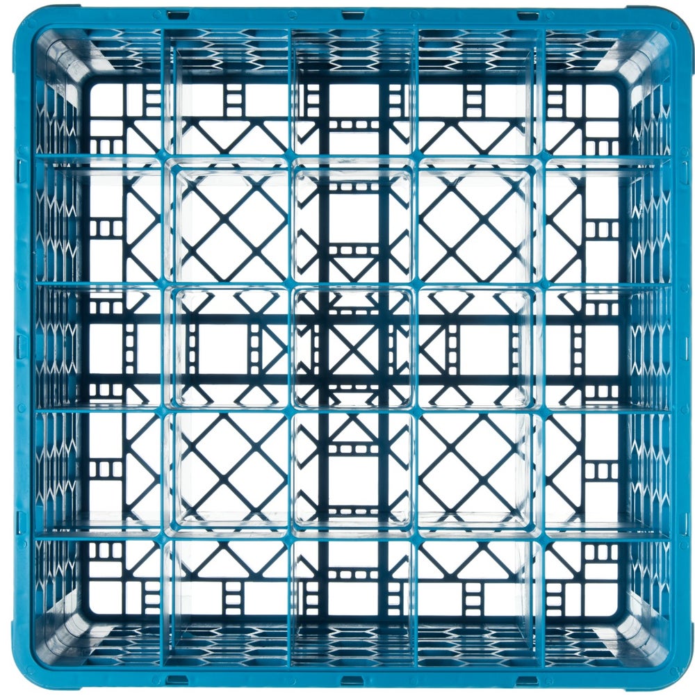 Carlisle RG25-314 OptiClean 25-Compartment Glass Rack with Three Extenders