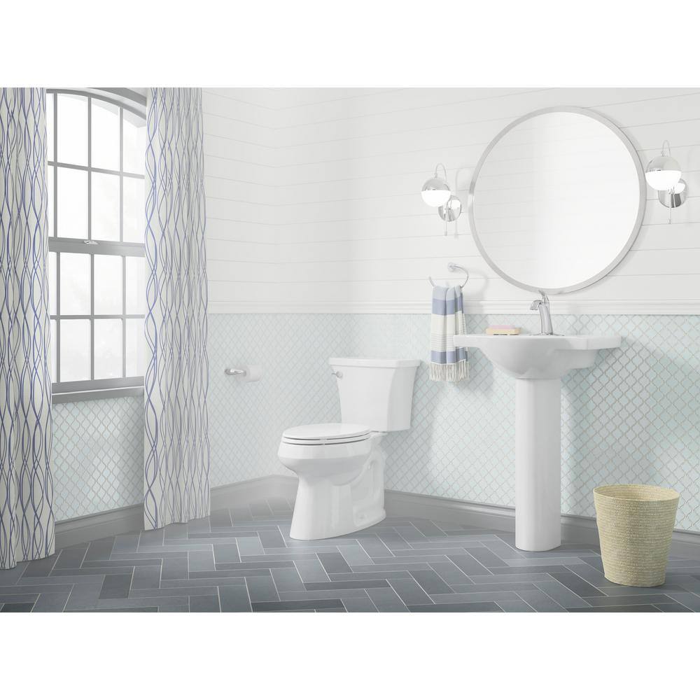 KOHLER Highline Arc The Complete Solution 2-piece 1.28 GPF Single Flush Elongated Toilet in White Seat Included (3-Pack) K-78279-3-0