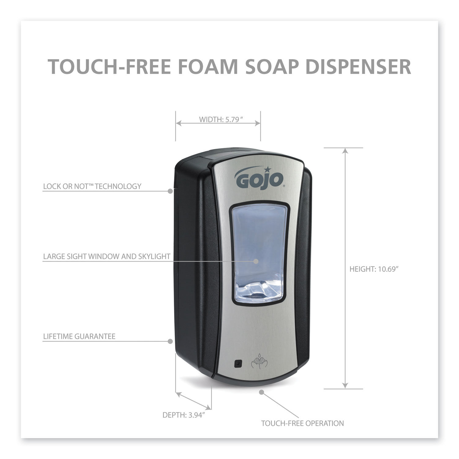 LTX-12 Touch-Free Dispenser by GOJOandreg; GOJ191904