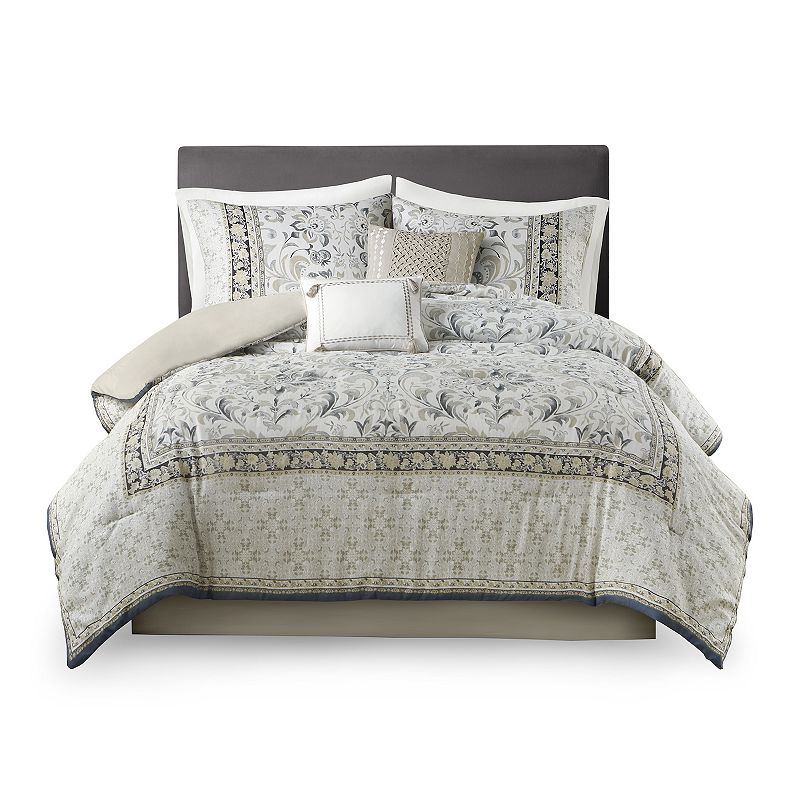 Madison Park Cecelia 6-Piece Comforter Set with Throw Pillows