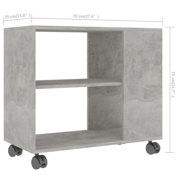 Side Table Concrete Gray 27.6