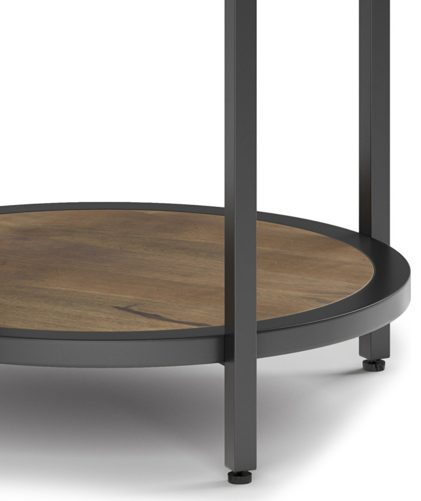 Jenna Round Side Table   Industrial   Side Tables And End Tables   by Simpli Home Ltd.  Houzz