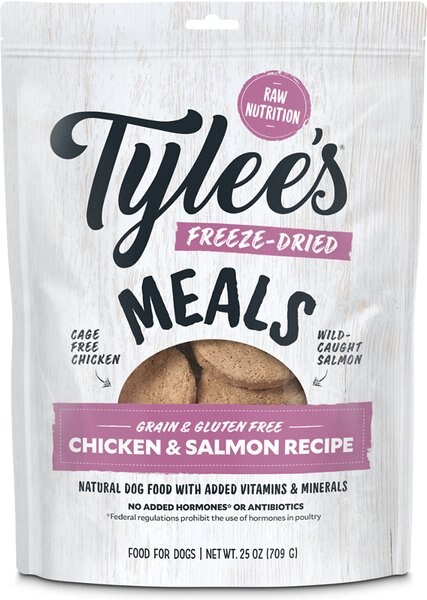 Tylee's Freeze-Dried Meals for Dogs， Chicken and Salmon Recipe