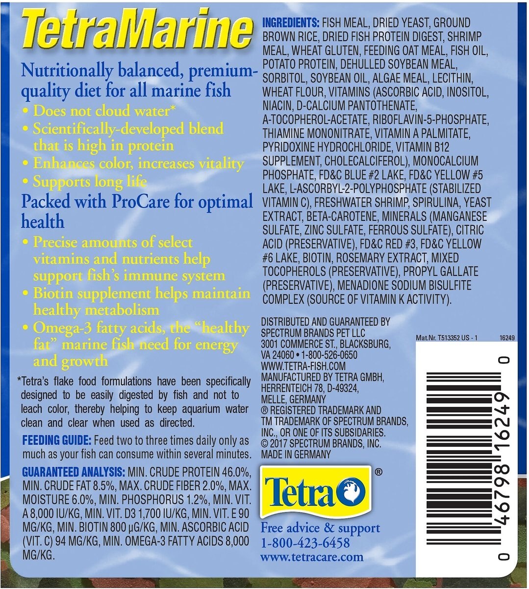 TetraMarine Saltwater Flakes Marine Fish Food