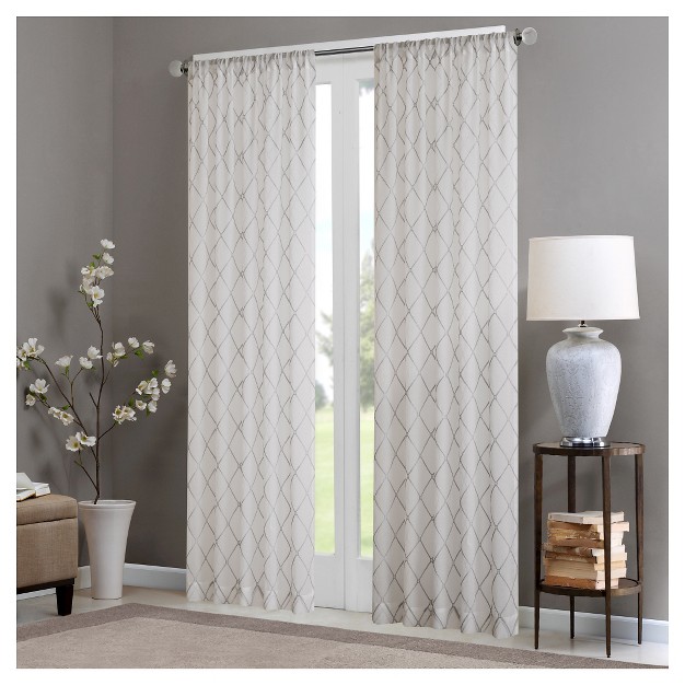 Clarissa Diamond Sheer Curtain Panel