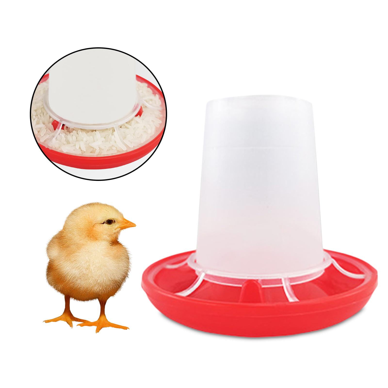 Chicken Feeder， Self-closing Bucket Stable Easy to Install Practical Portable Feeding