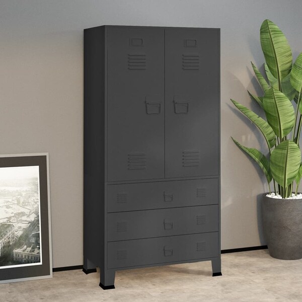 Industrial Wardrobe Anthracite 35.4