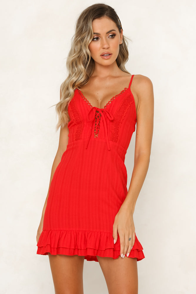 Nightshift Dress Red