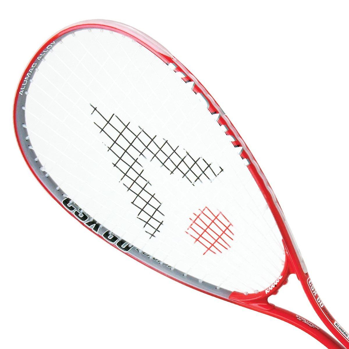 Karakal CSX 60 Junior Squash Racket 180g Weight Hi Tec 7050 Alloy Muscle Frame