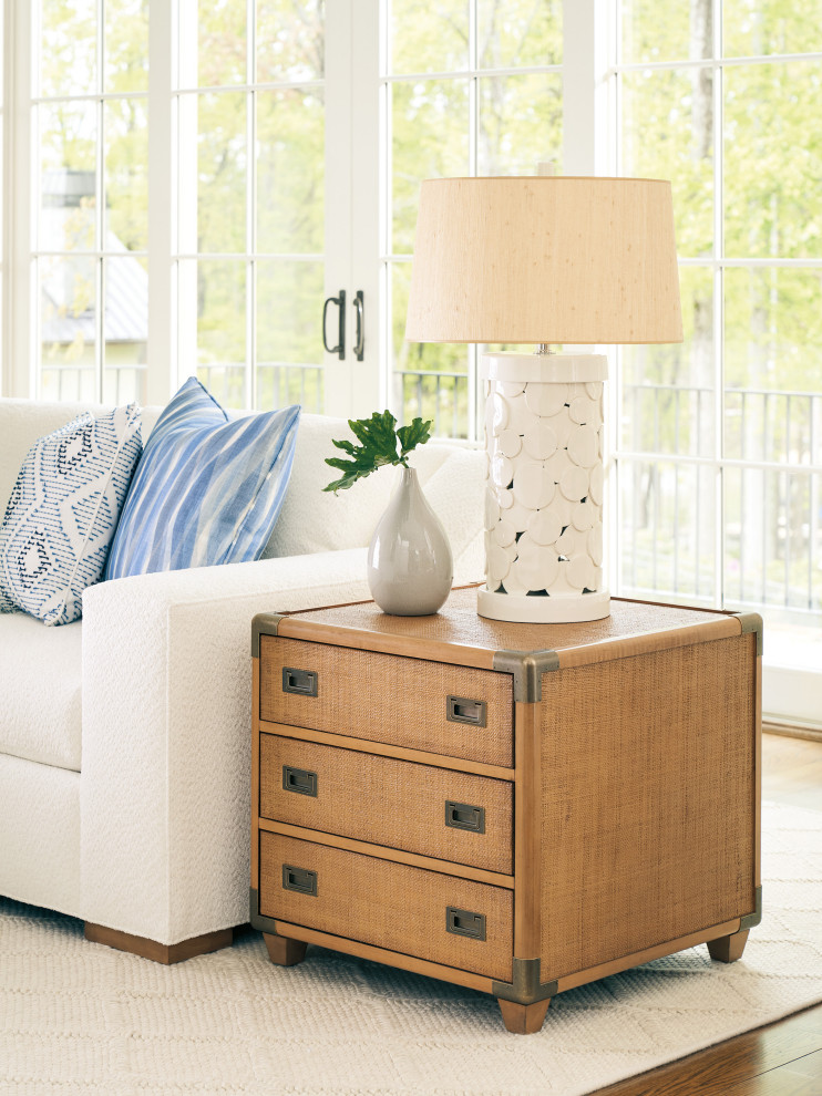 Sapphire Woven Trunk End Table   Tropical   Side Tables And End Tables   by Lexington Home Brands  Houzz