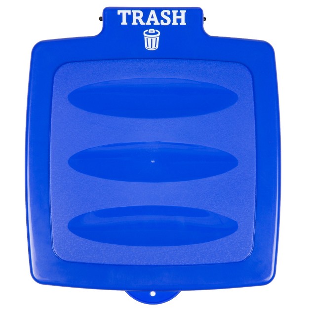 Leisure Sports Portable Trash Bag Holder With Lid Blue