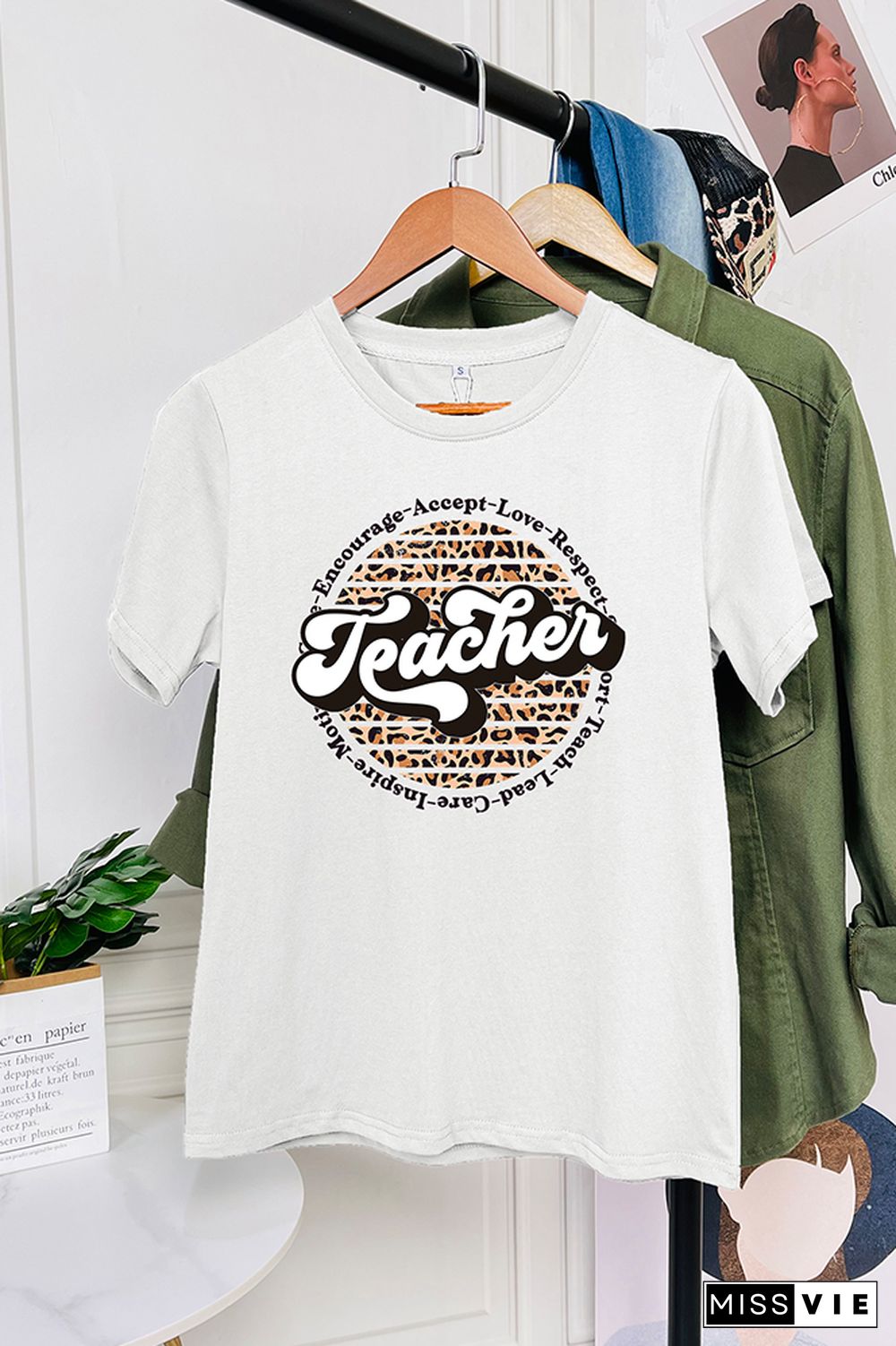 Teacher Circle Short Sleeve Graphic Tee Wholesale