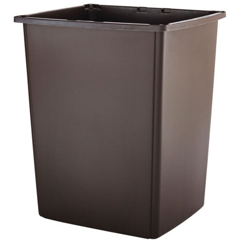 Rubbermaid FG256B00BRN 56-Gallon Trash Container， Brown