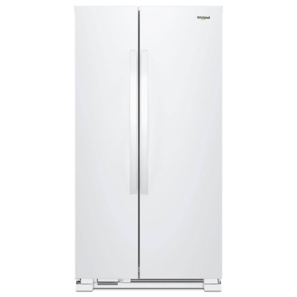 Whirlpool 22 cu. Ft. Side by Side Refrigerator in White WRS312SNHW