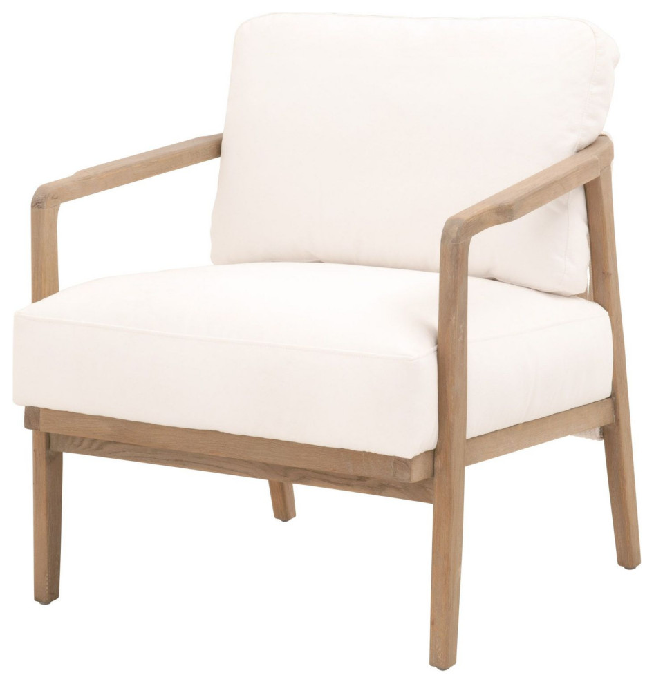 Essentials For Living Bella Antique Harbor Club Chair in LiveSmart   Midcentury   Armchairs And Accent Chairs   by Unlimited Furniture Group  Houzz