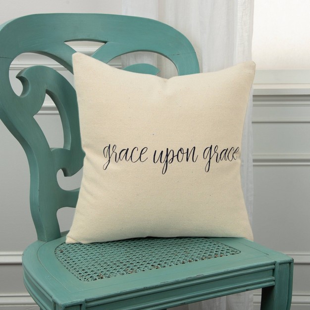 Oversize x27 grace Upon Grace x27 Square Throw Pillow Cover Rizzy Home