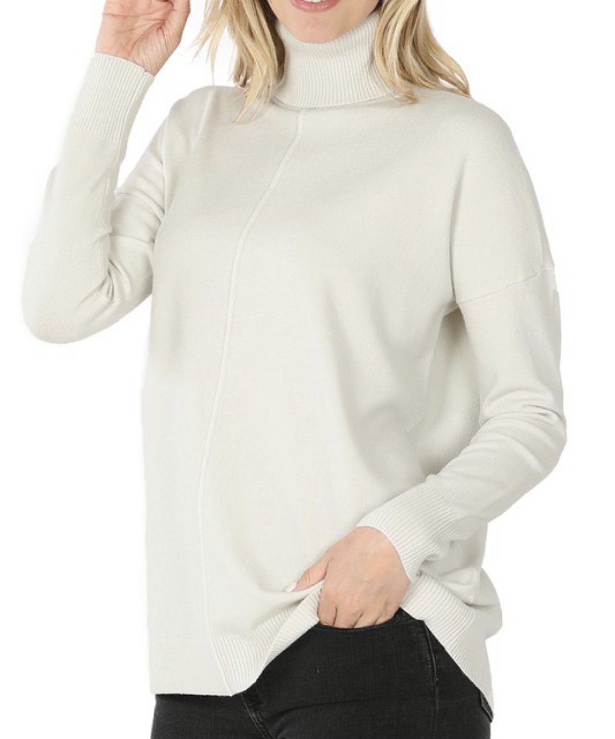 Beauty Everywhere Modest Turtleneck Sweater