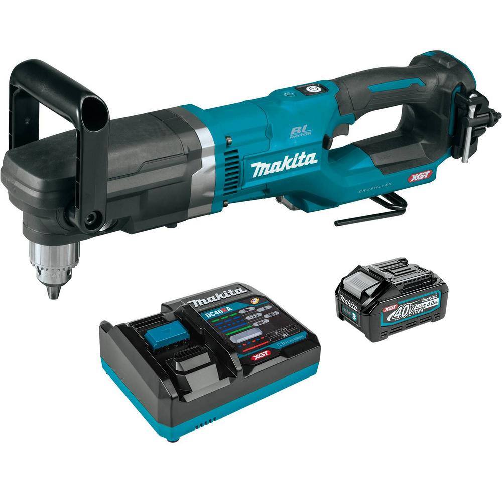 Makita 40V max XGT Brushless Cordless 12 in. Right Angle Drill Kit (4.0Ah) GAD01M1