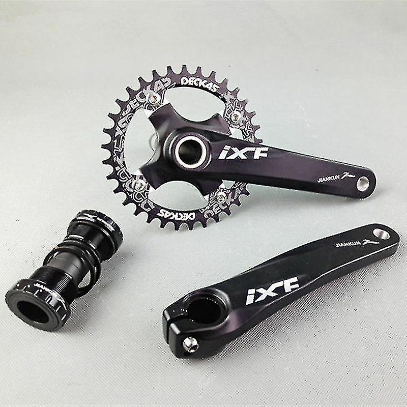 Naiwang Black Crankset 6.7inch Spare Component Ixf Parts Mtb Road Mountain Bike Bicycle