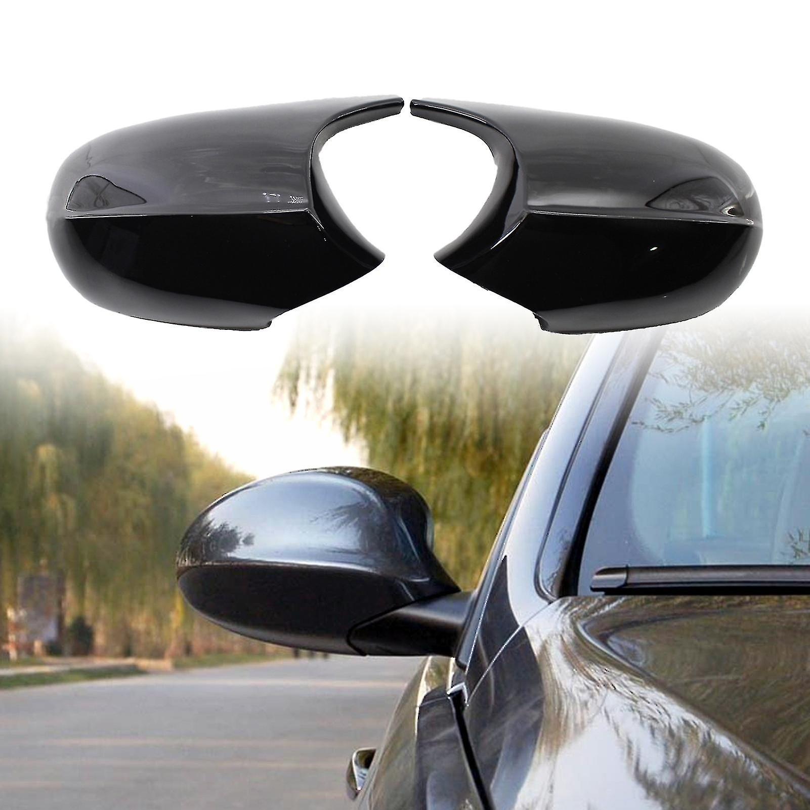 2pcs Wing Mirror Cover Anti-scratch Glossy Abs Left Right Refitting Rearview Mirror Shell Cap 51167205291 51167205292 For Bmw E90