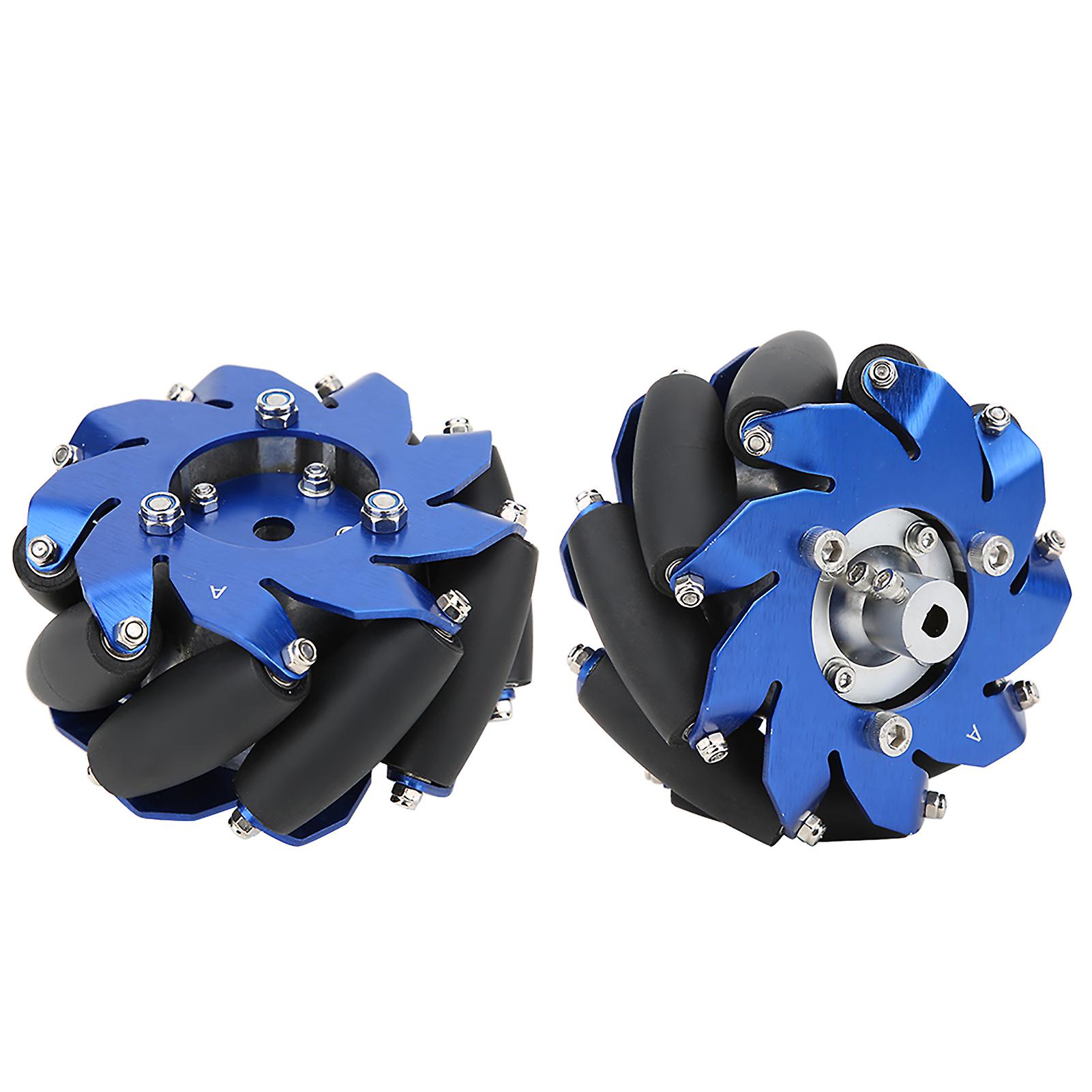 4in Mecanum Wheel Right Aluminum With Tpu Rubber Rollers Industrial Robot Parts