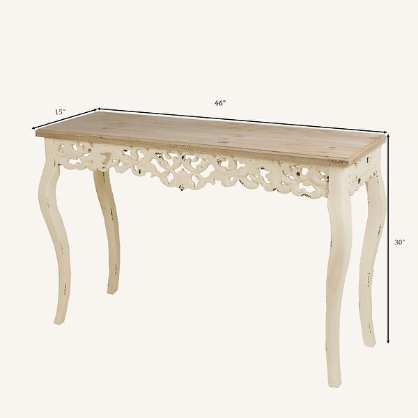 The Curated Nomad Anin Victorian Console and Entry Table