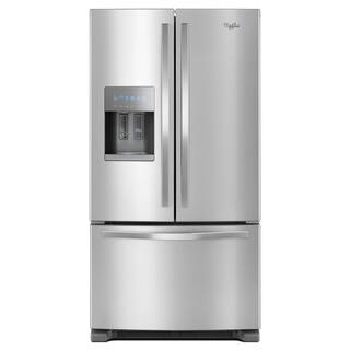 Whirlpool 25 cu. ft. French Door Refrigerator in Fingerprint-Resistant Stainless Steel WRF555SDFZ