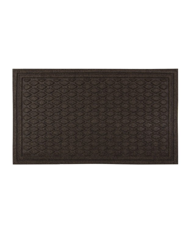 Diamond Tufted Door Mat Dark Brown Apache Mills