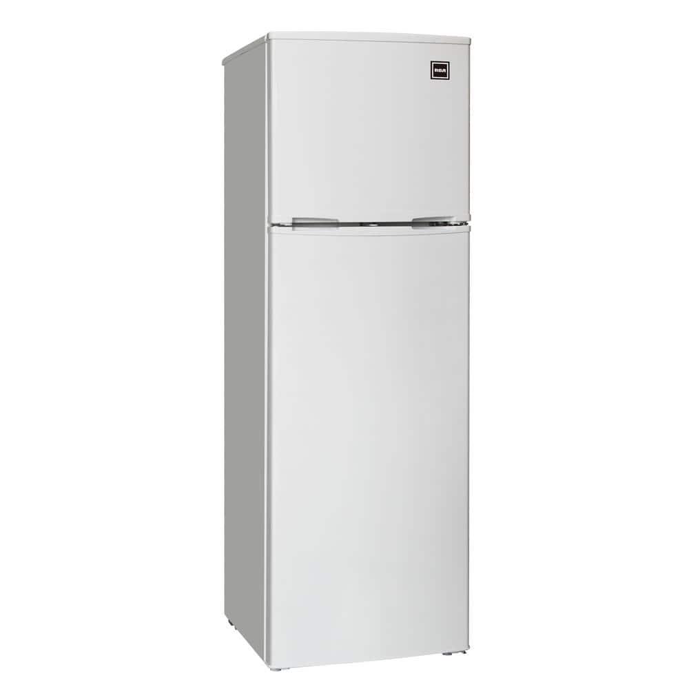 RCA 10 cu ft Top Freezer Refrigerator in White