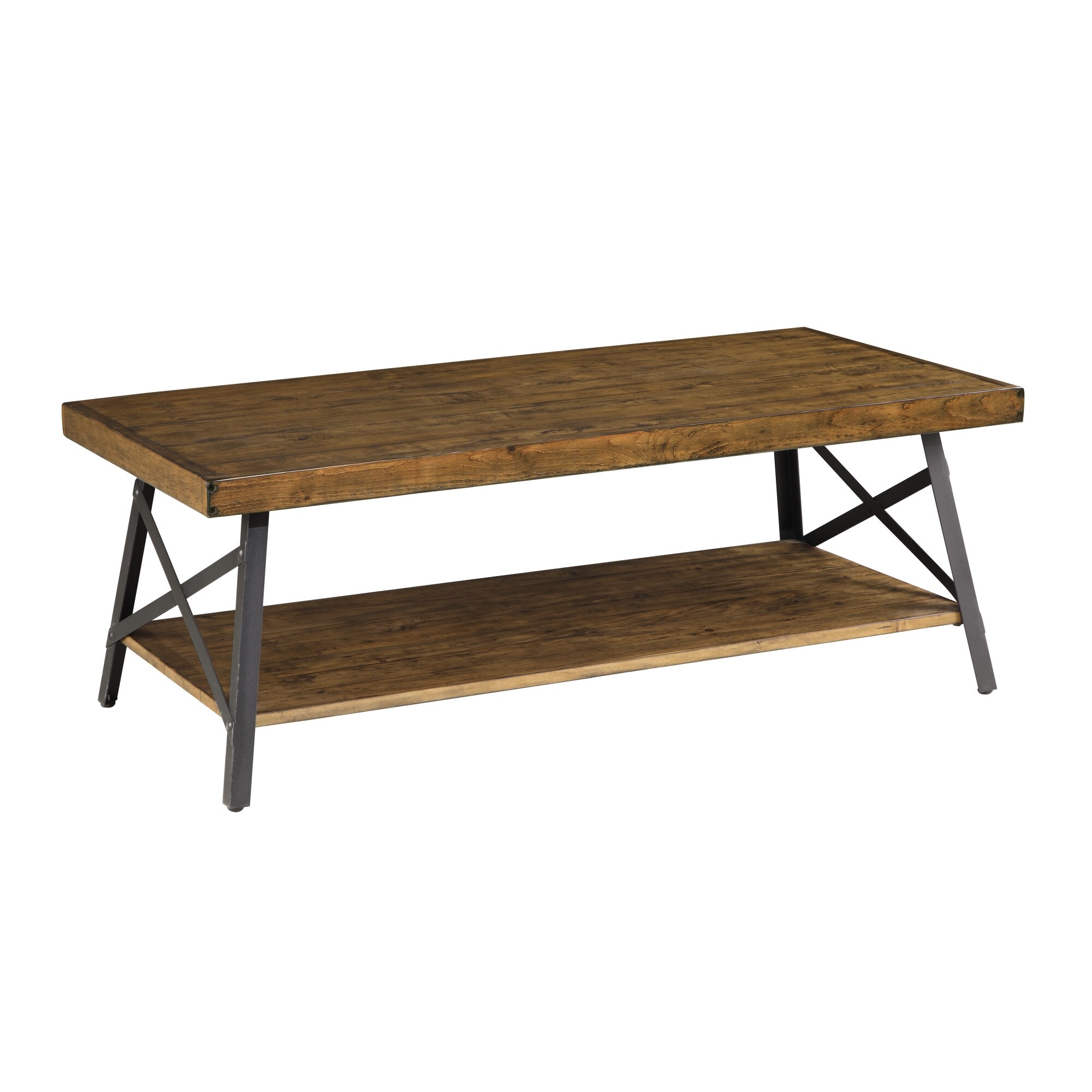 Carbon Loft Oliver Rustic Wood Coffee Table