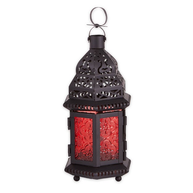 Iron glass Moroccan Style Outdoor Lantern Zingz amp Thingz