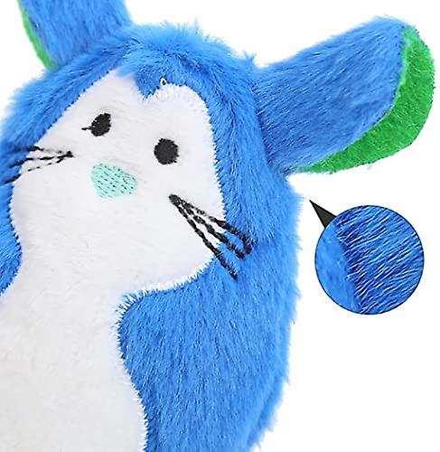 Yoitea Cat Mouse Toy Plush - 3pcs Soft Interactive Biteproof Stuffed Kitten Play Toy Pet Chew Toy Cat Teaser Toy