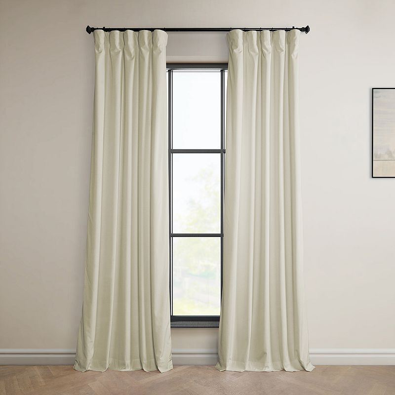 EFF 1-Panel Heritage Plush Velvet Curtain