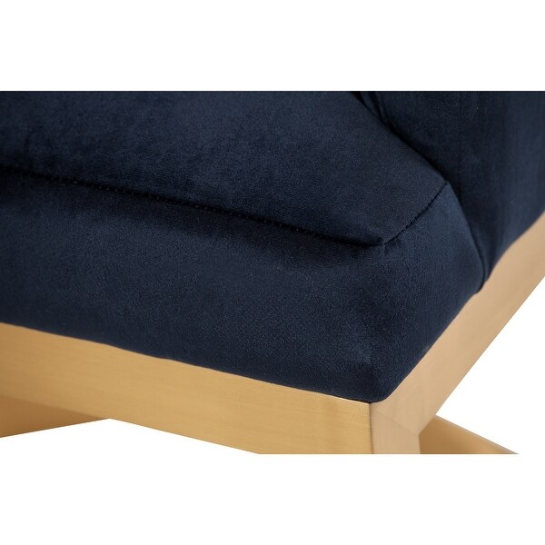 Navy Blue Velvet Dining Chair