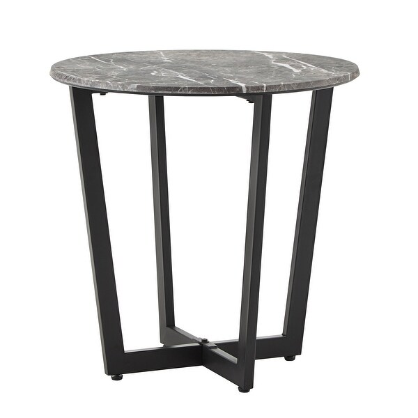 Nazeem Faux Marble and Metal Tables by iNSPIRE Q Modern