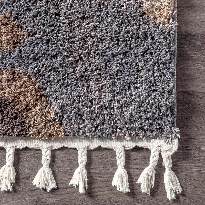 nuLOOM Zaniyah Abstract Shaggy Tassel Area Rug