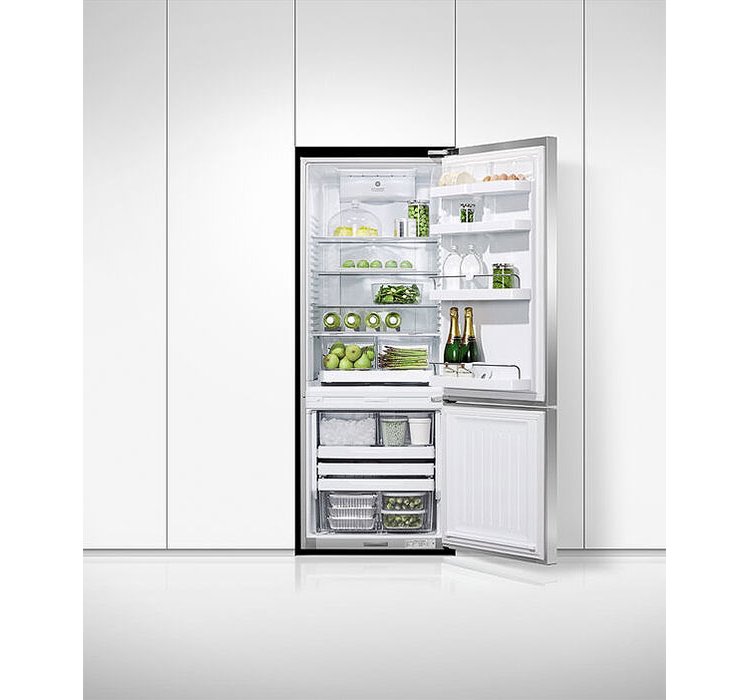 Fisher and Paykel Series 5 13.5 Cu. Ft. Stainless Steel Right-Hinge Freestanding Refrigerator Freezer