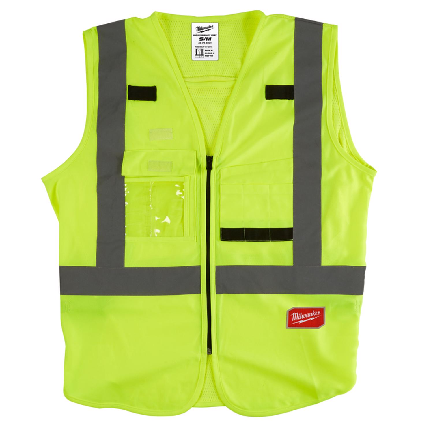 MW Safety Vest High Visibility Yellow S/M