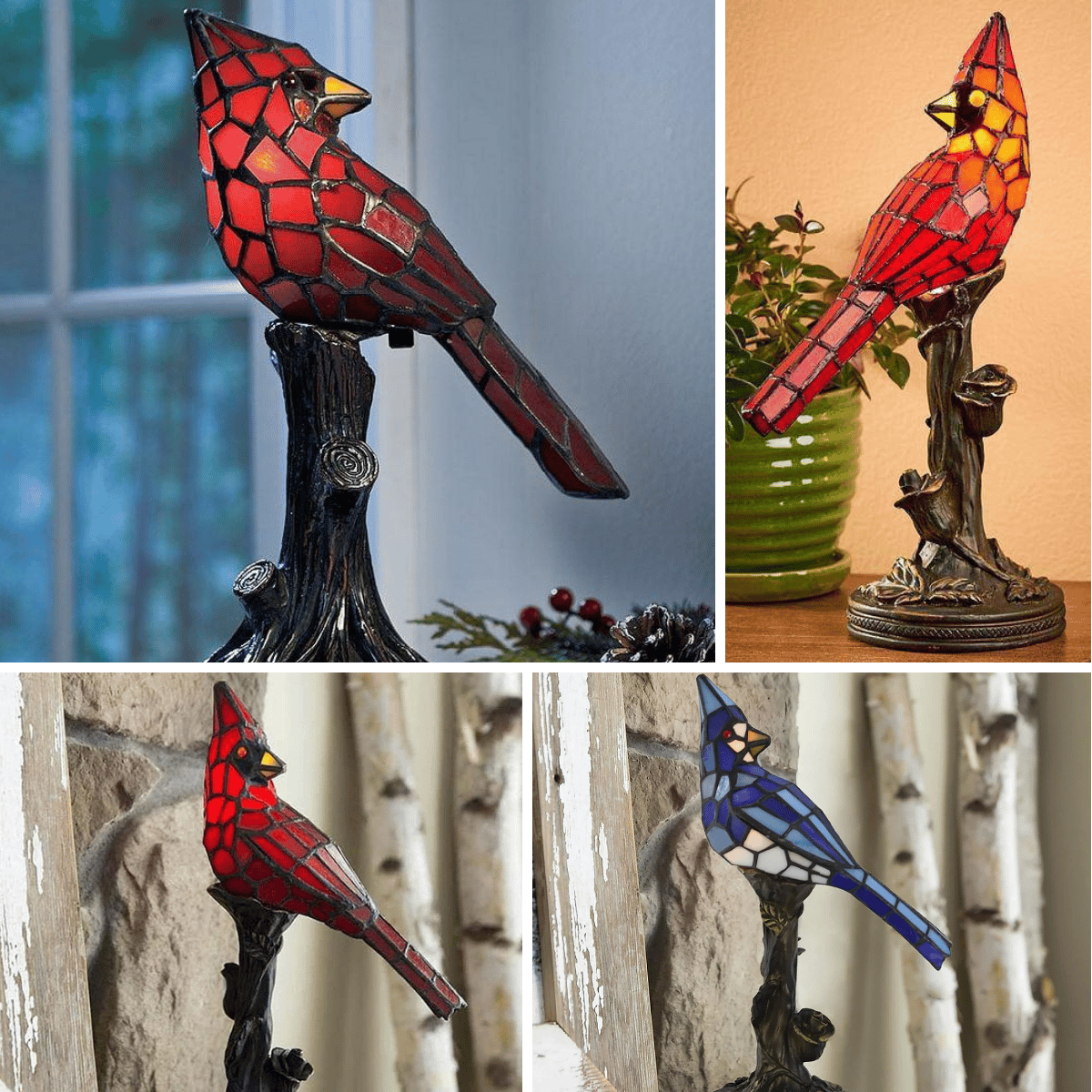 Last Day 70% OFF - Cardinal Bird Lighted Art Novelty Lamp