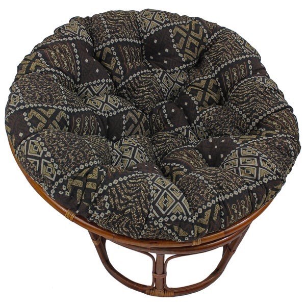 Bali 42-inch Papasan Chair with Tapestry Cushion