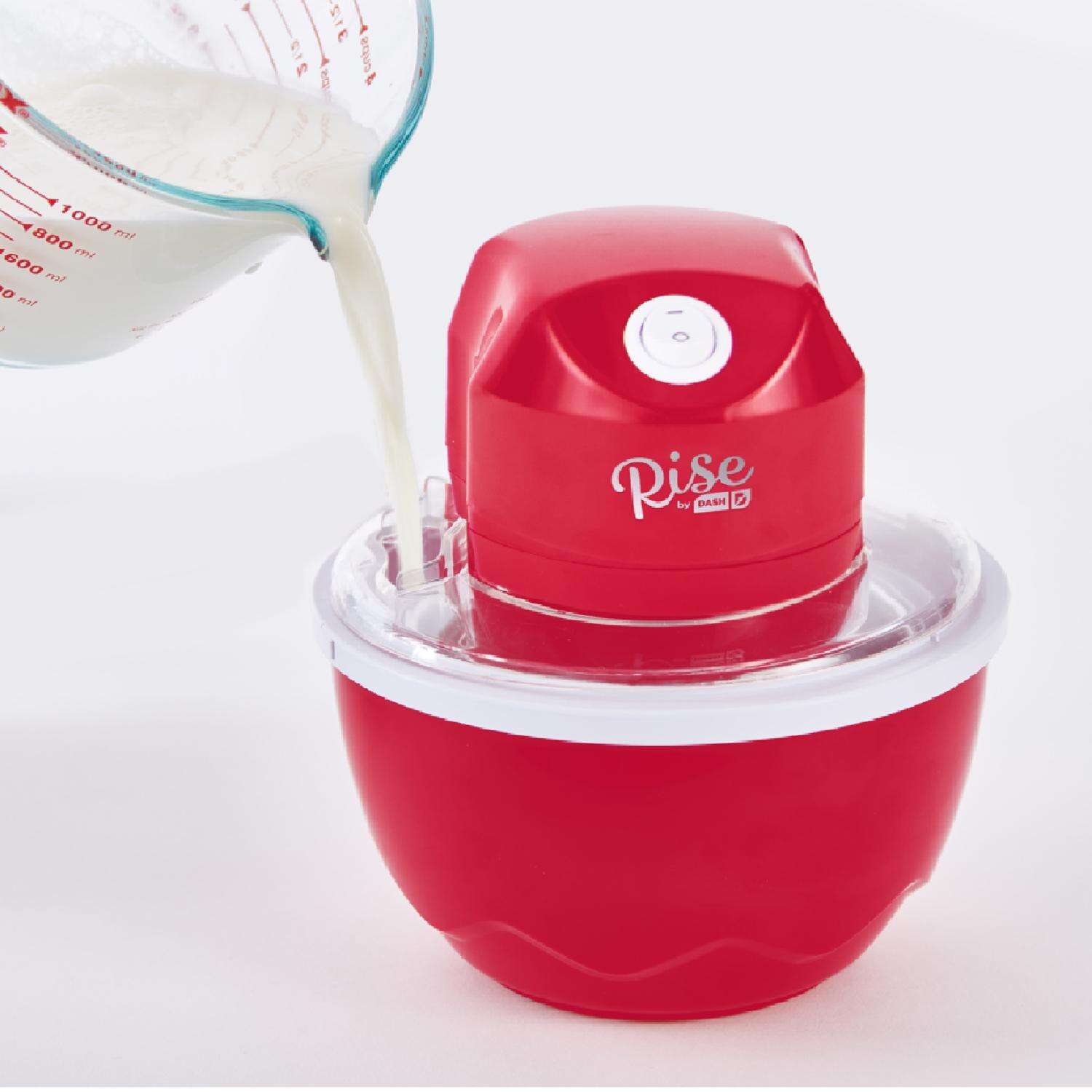 Rise by Dash Red 0.5 qt Ice Cream Maker 6.1 in. H X 6.3 in. W X 6.3 in. L