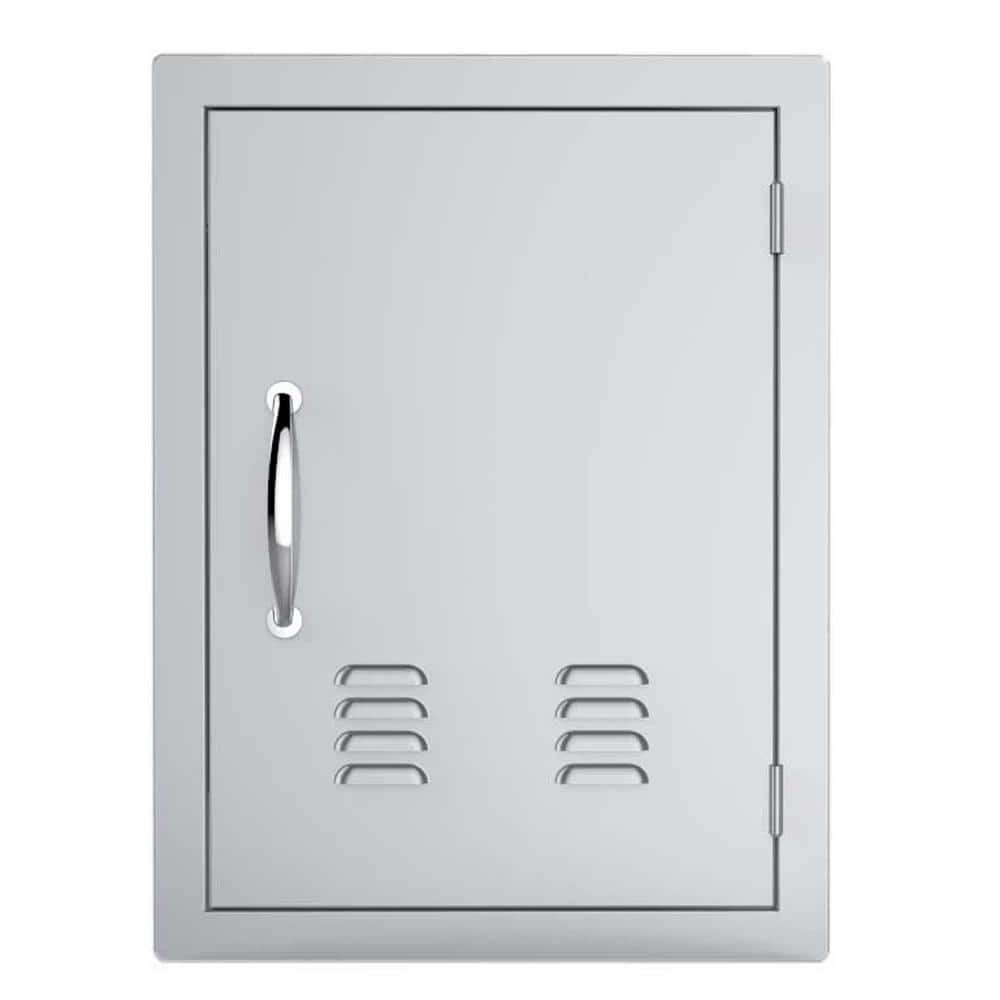 Sunstone Classic Series 17 in. x 24 in. 304 Stainless Steel Vertical Access Door with Vents A-DV1724