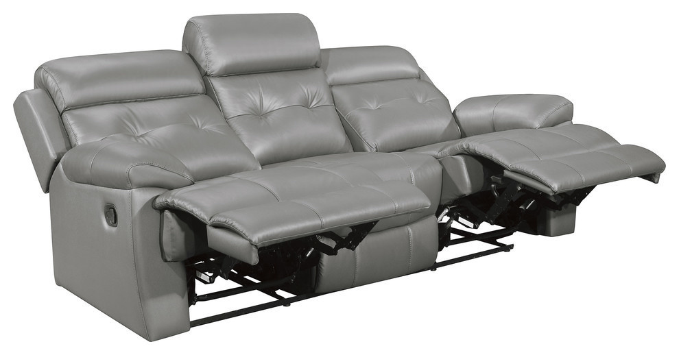 Wallstone Double Reclining Sofa   Contemporary   Sofas   by Lexicon Home  Houzz