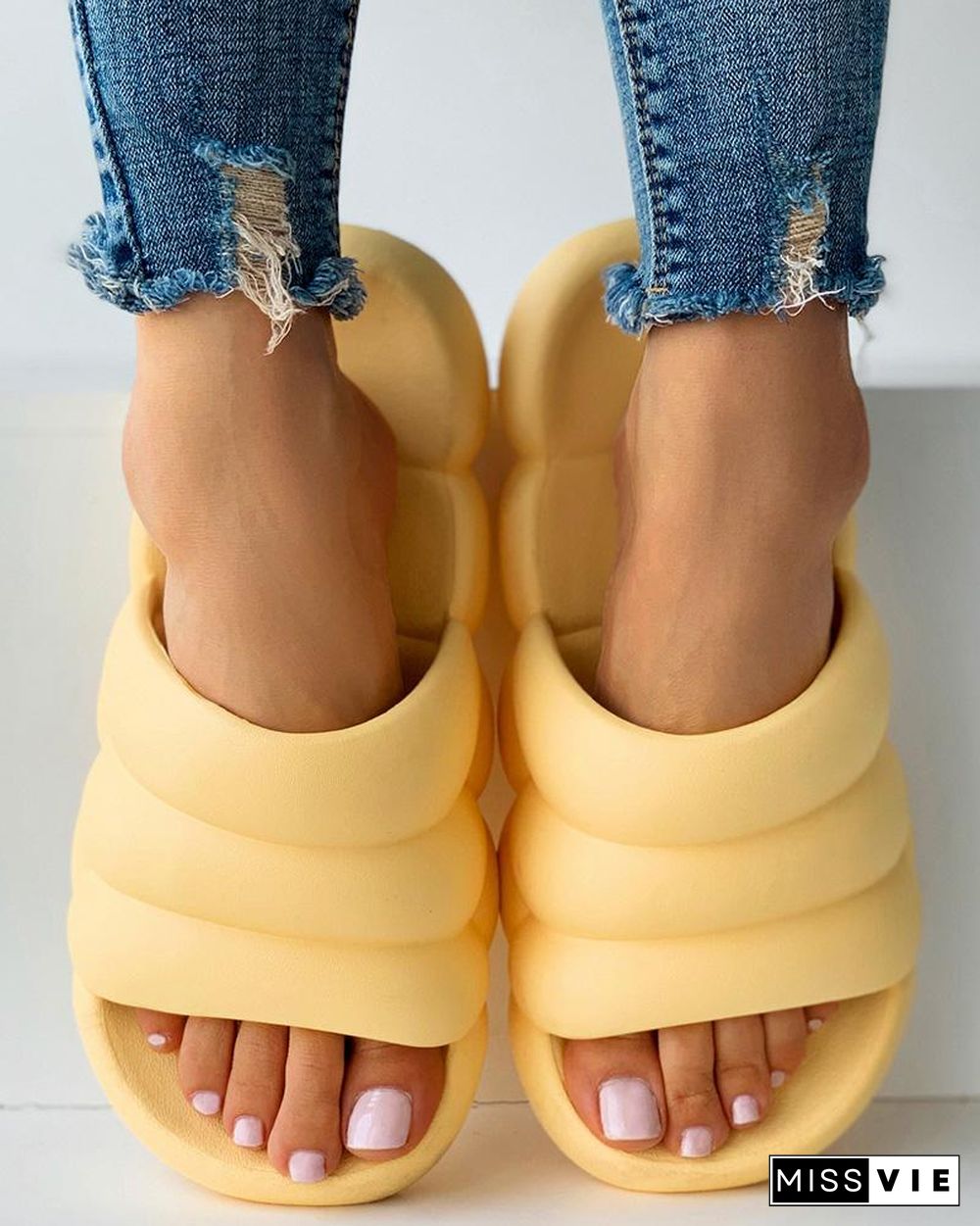 Open Toe Casual Slide Slipper